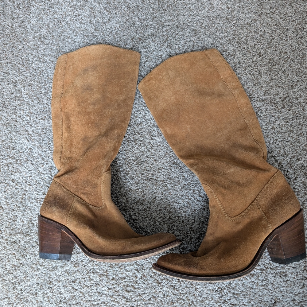 FRYE AND CO. Women's Brown Heeled Boots